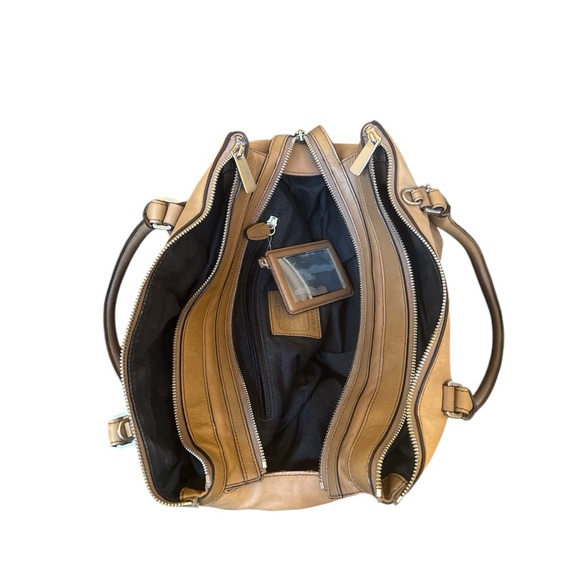 Coach Legacy Pinnacle Harper Satchel Tawny Creed A1371-23563 Color is Tawny - Picture 6 of 12